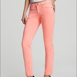 Super soft pink AG Pants the stilt cigarette leg